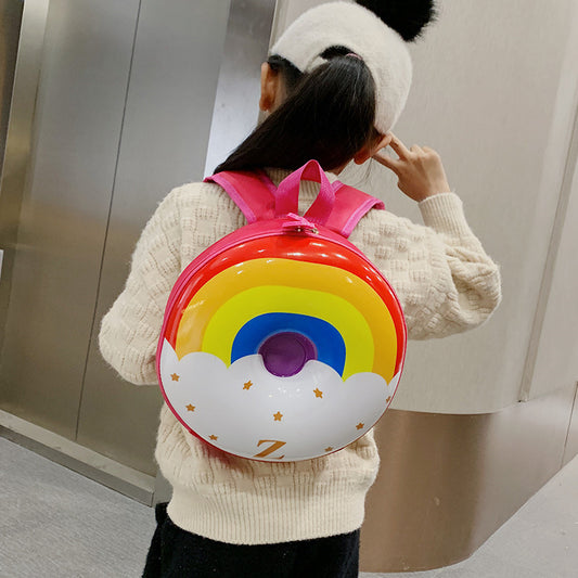 Children's Donut Eggshell Cartoon Trendy Cute Boys Backpacks