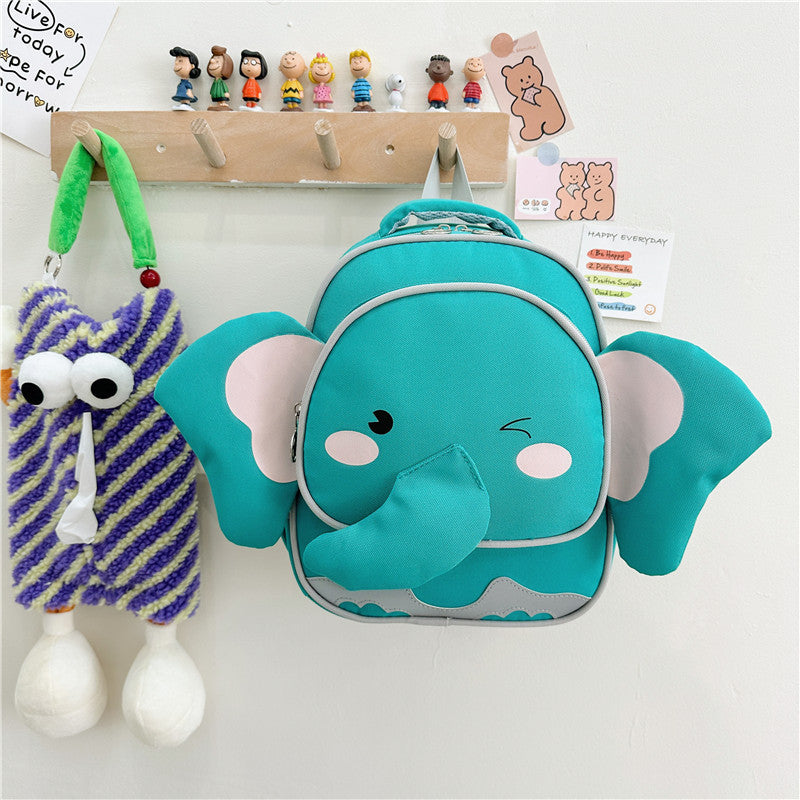 Children's Cute Elephant Lightweight Boys Canvas Bags