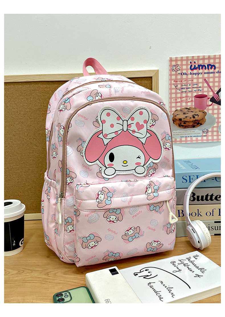 Cartoon Primary Grade Junior High Female Printed Kindergarten School Bags