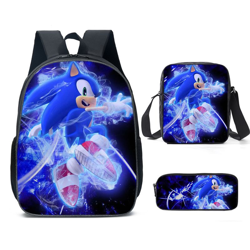 Classy Unique Charming Sonic Cartoon Primary Elementary School Students' Schoolbags