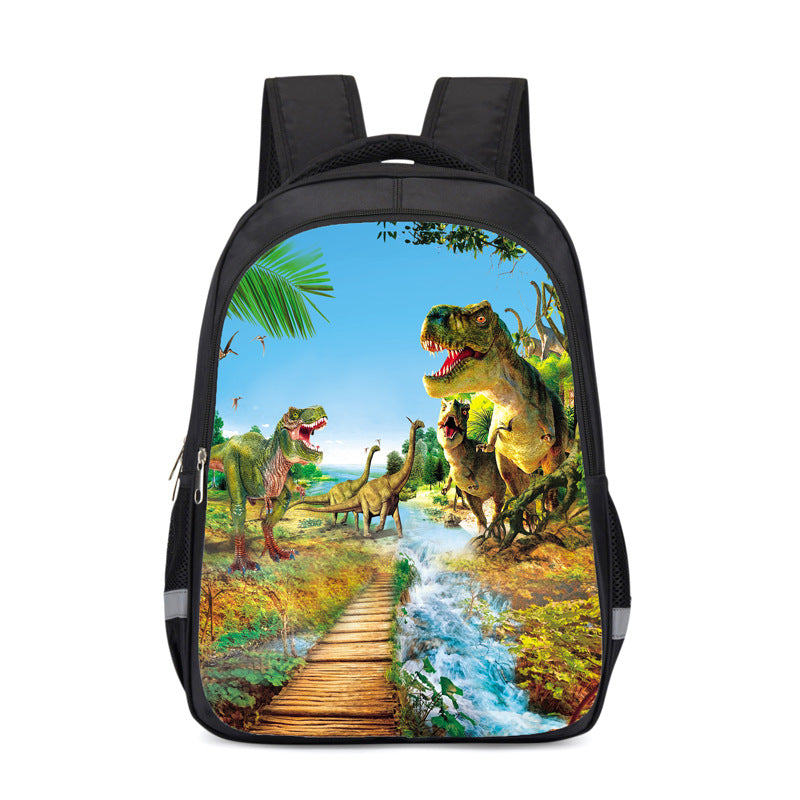 Boy Dinosaur Grade Waterproof Cartoon Burden Middle School Students' Schoolbags