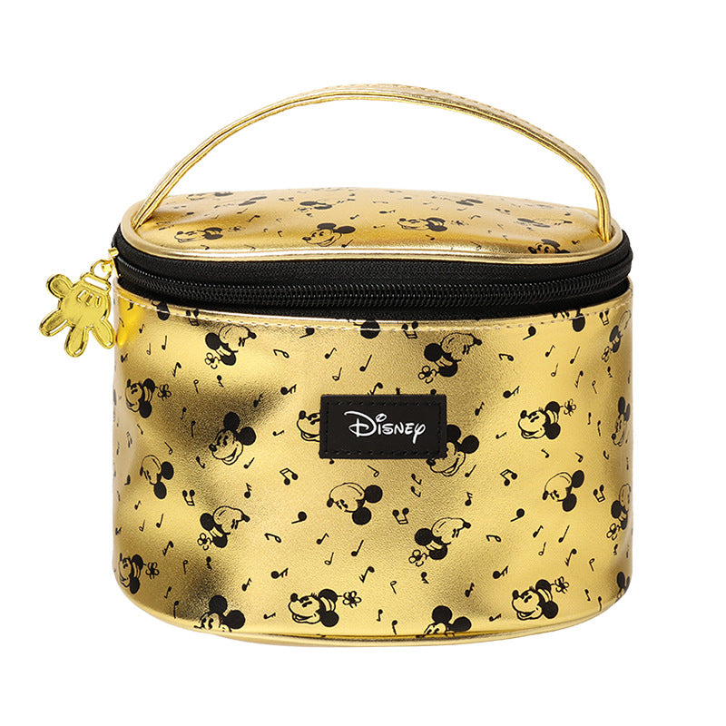 Round Barrel Cartoon Cute Large Capacity Cosmetic Bags