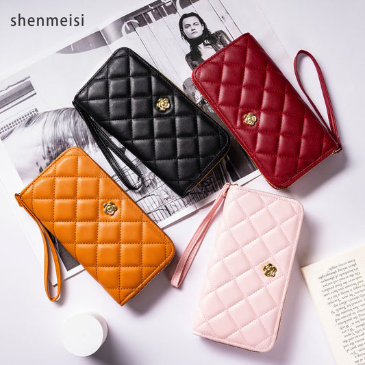 Women's Luxury Fresh Classic Style Wrist Multiple Ladies Wallets