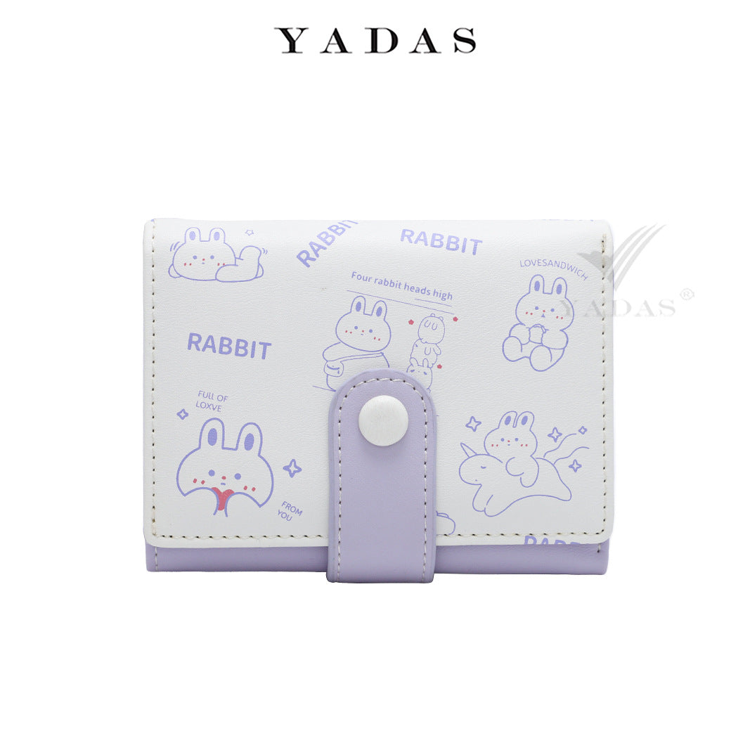 Women's Animal Diary Small Short Three Fold Ladies Wallets