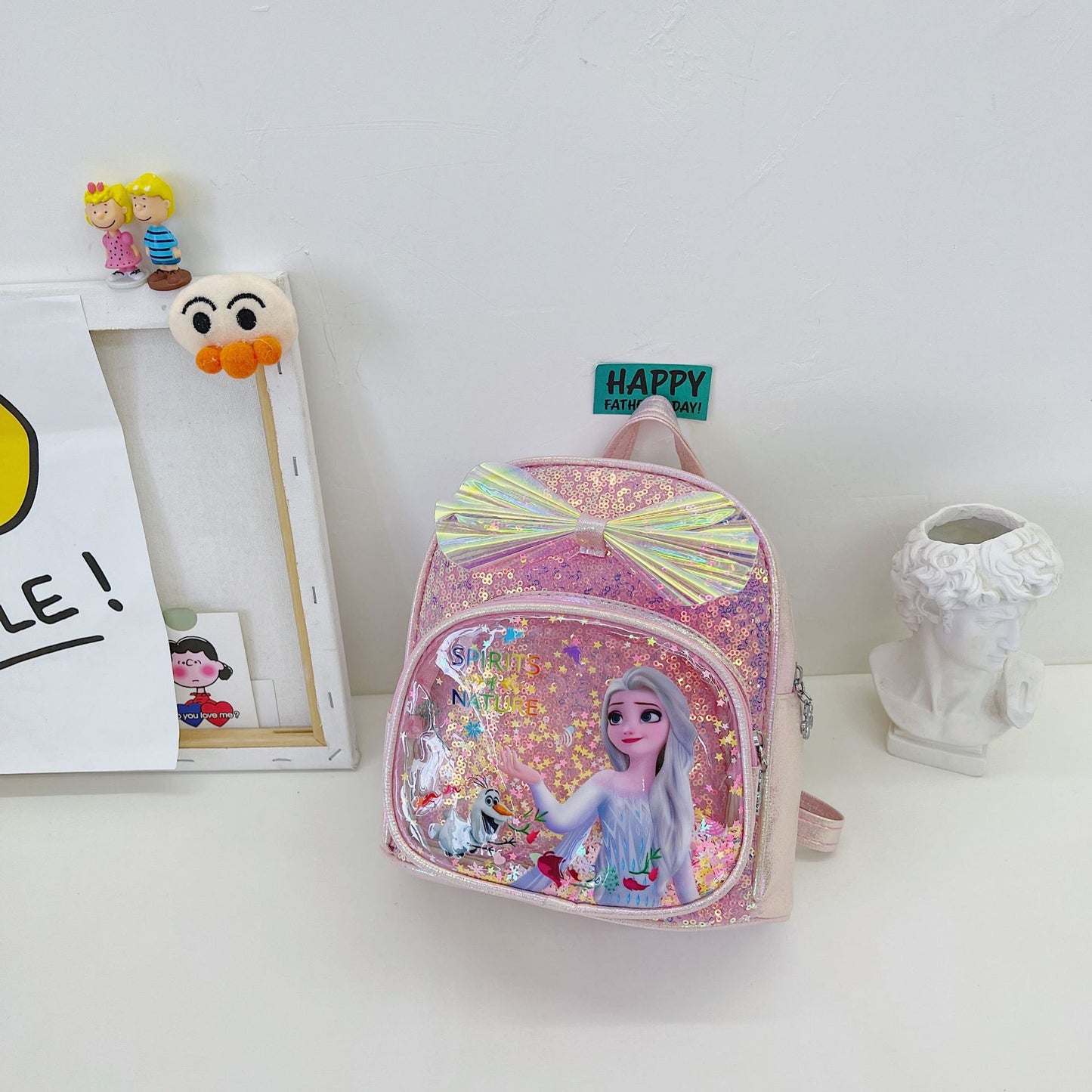 Children's Cute Cartoon Princess Western Style Fashion Children's Backpacks