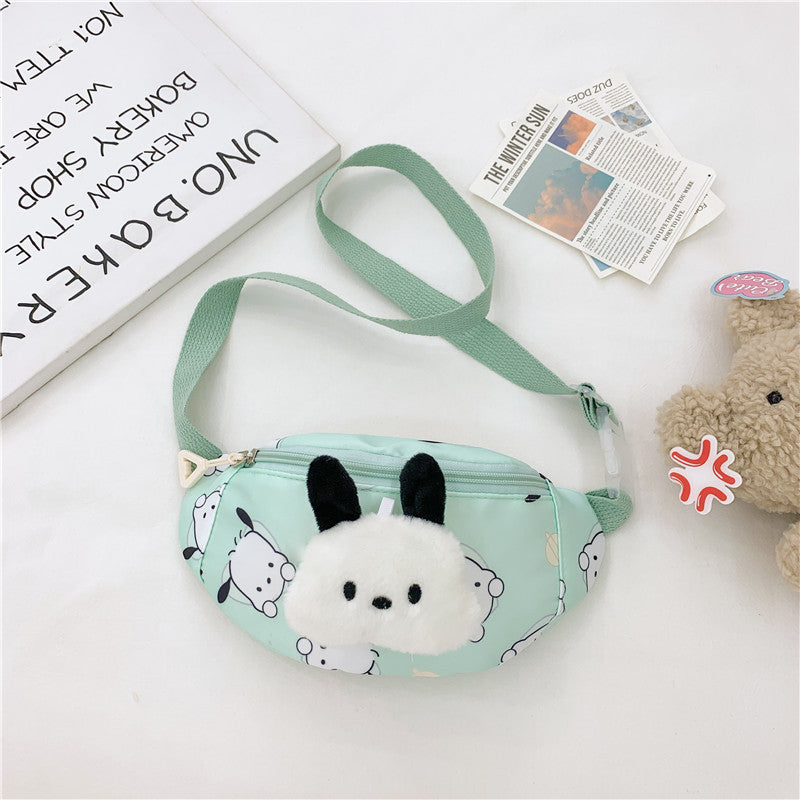 Children's Cartoon Cute Printed Slanted Boys Leisure Purses