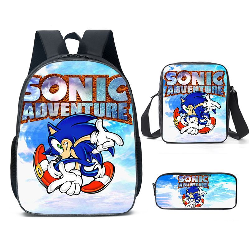 Classy Unique Charming Sonic Cartoon Primary Elementary School Students' Schoolbags