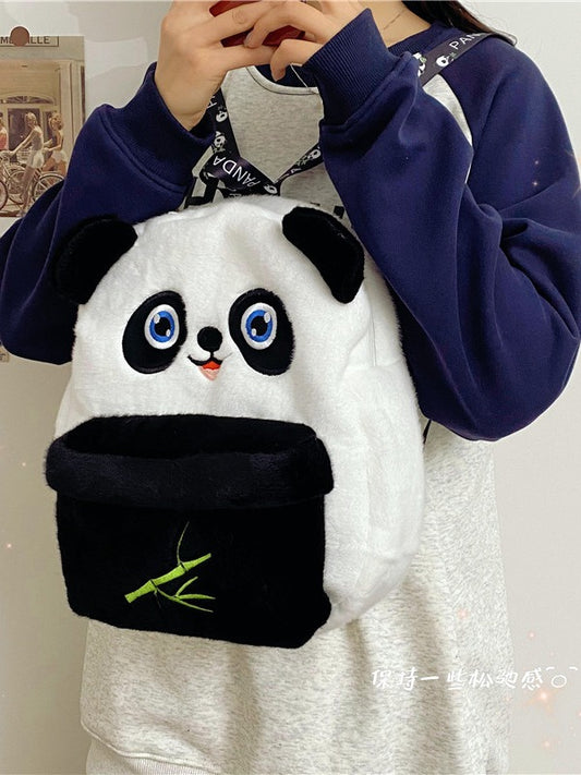 Children's Cartoon Panda Cute Souvenir Plush Chinese Children's Shoulder Bags