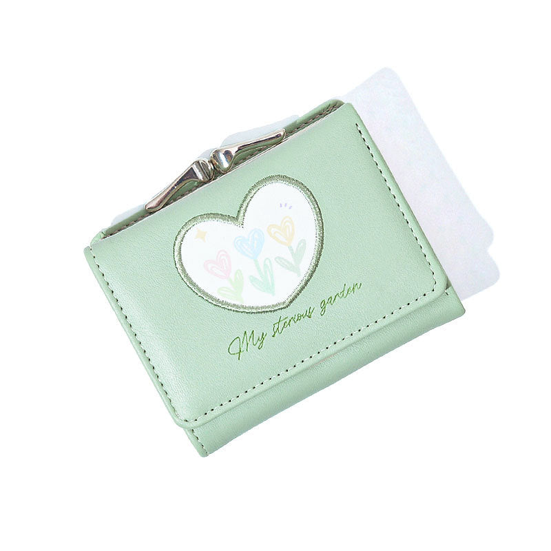 Women's Korean Tulip Fresh Clip Large Capacity Ladies Wallets