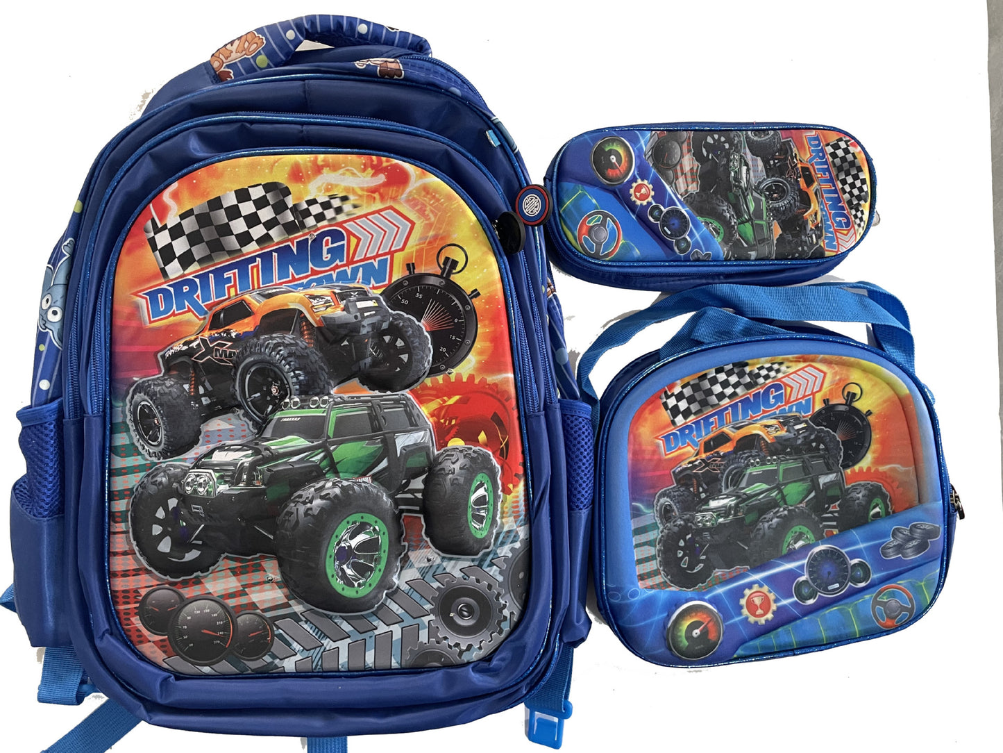 Children's With Light Cartoon Six-wheel Two-wheel Ladder Elementary School Students' Schoolbags