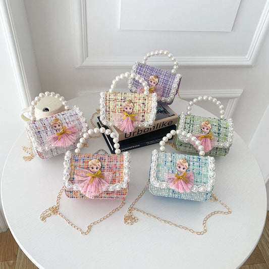 Porte-monnaie pour enfants, princesse à la mode, Style classique, nœud mignon