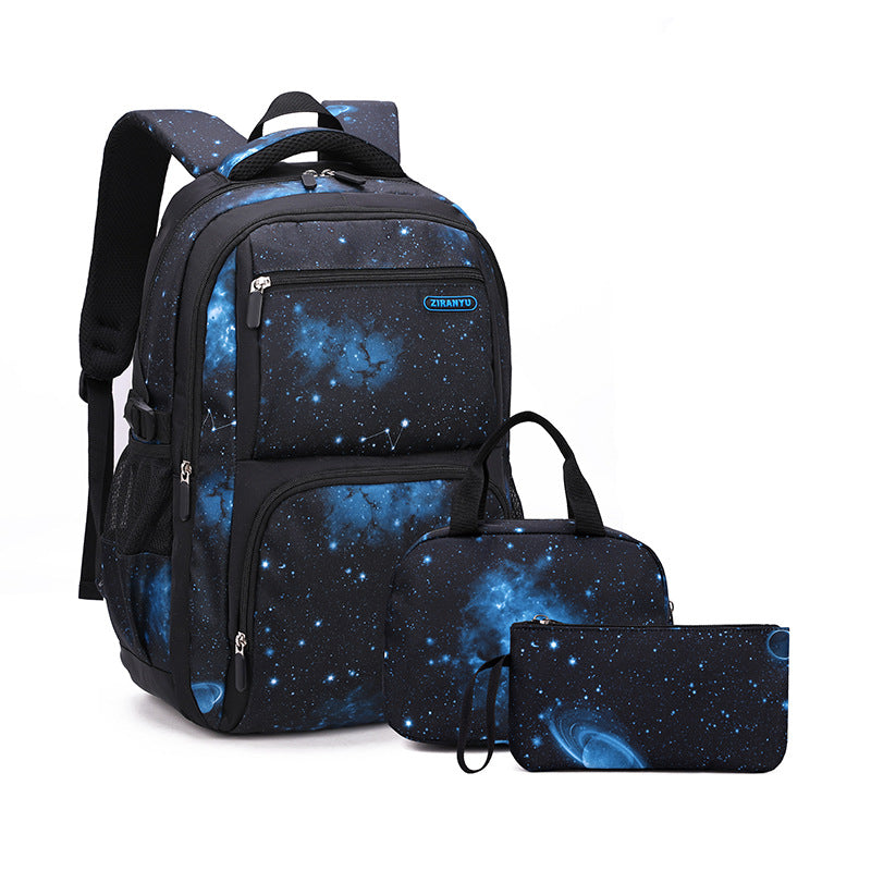 Fish Starry Sky Primary Grade Male Elementary School Students' Schoolbags