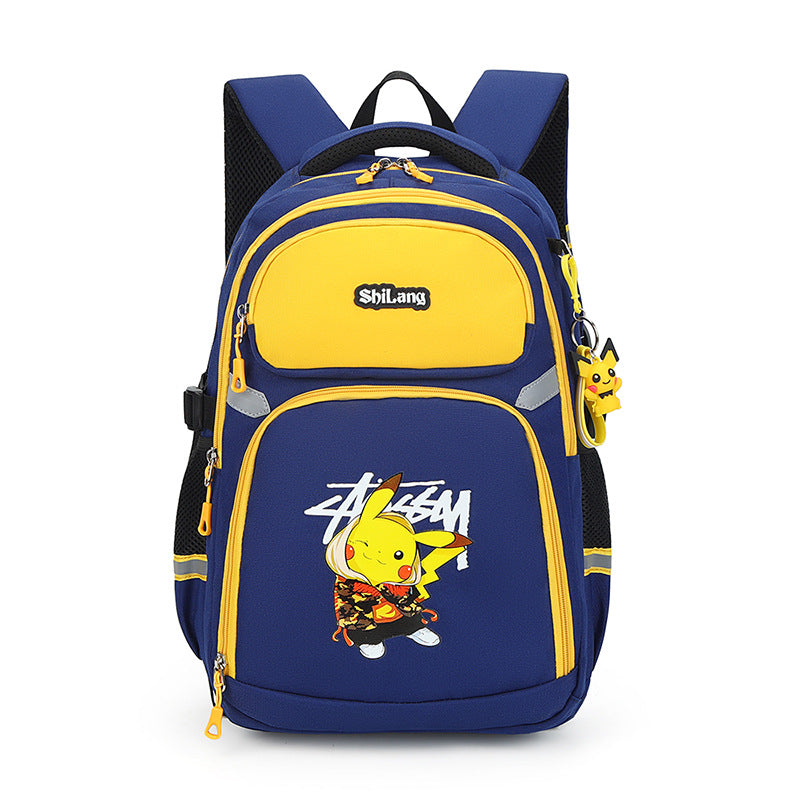 Capacity Cartoon Animation Primary Boy Grade Elementary School Students' Schoolbags