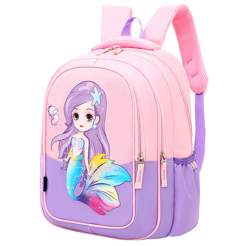 Children's Beautiful Elegant Classic Mermaid Cartoon Elementary School Students' Schoolbags