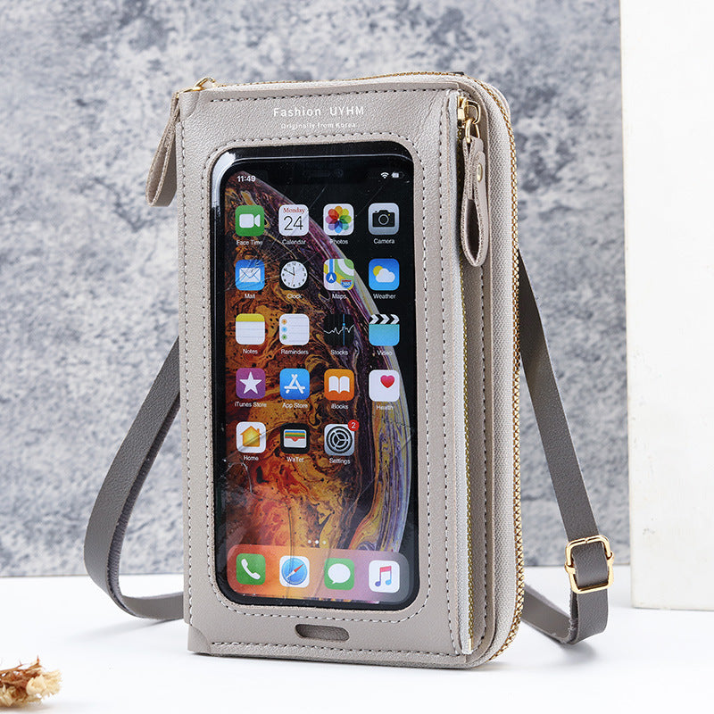 Mini sacs transparents multifonctionnels pour téléphone portable, écran tactile pour femmes