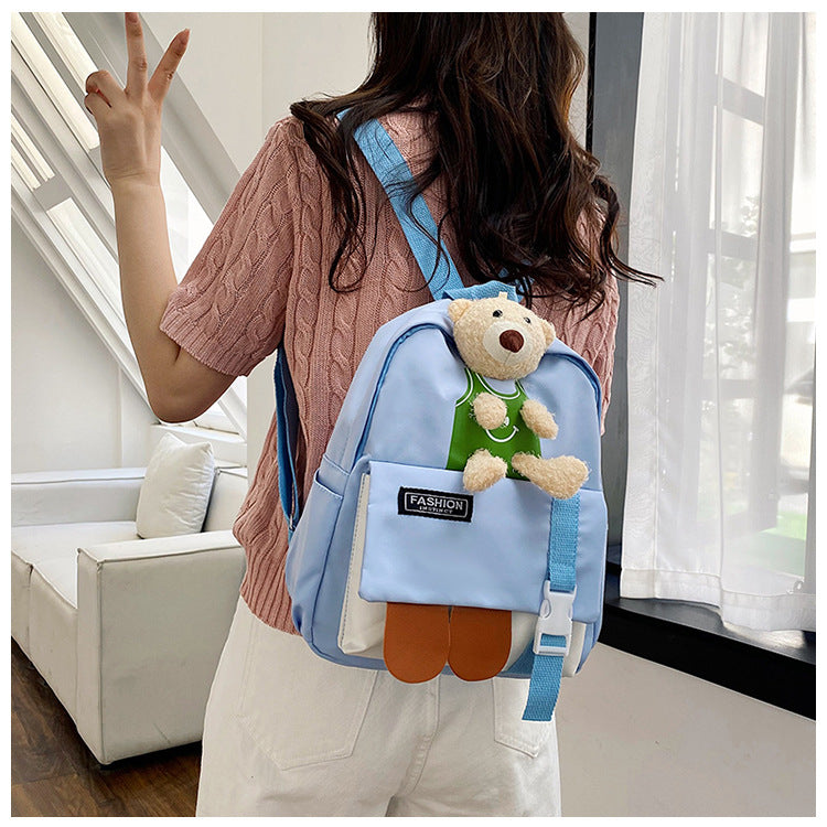 Children's Boys Cute Cartoon Plush Doll Bear Backpacks