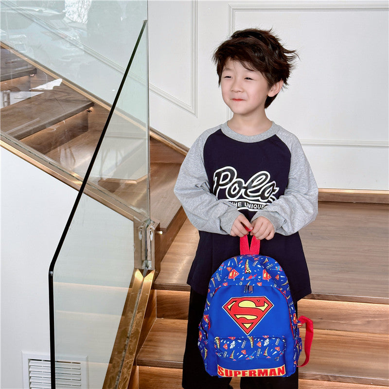 Children's Cute Cartoon Letter Male Korean Boy Children's Backpacks