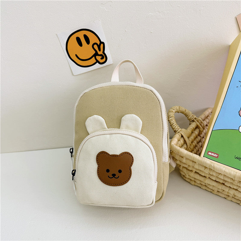 Children's Canvas Korean Style Cute Small Boys Backpacks