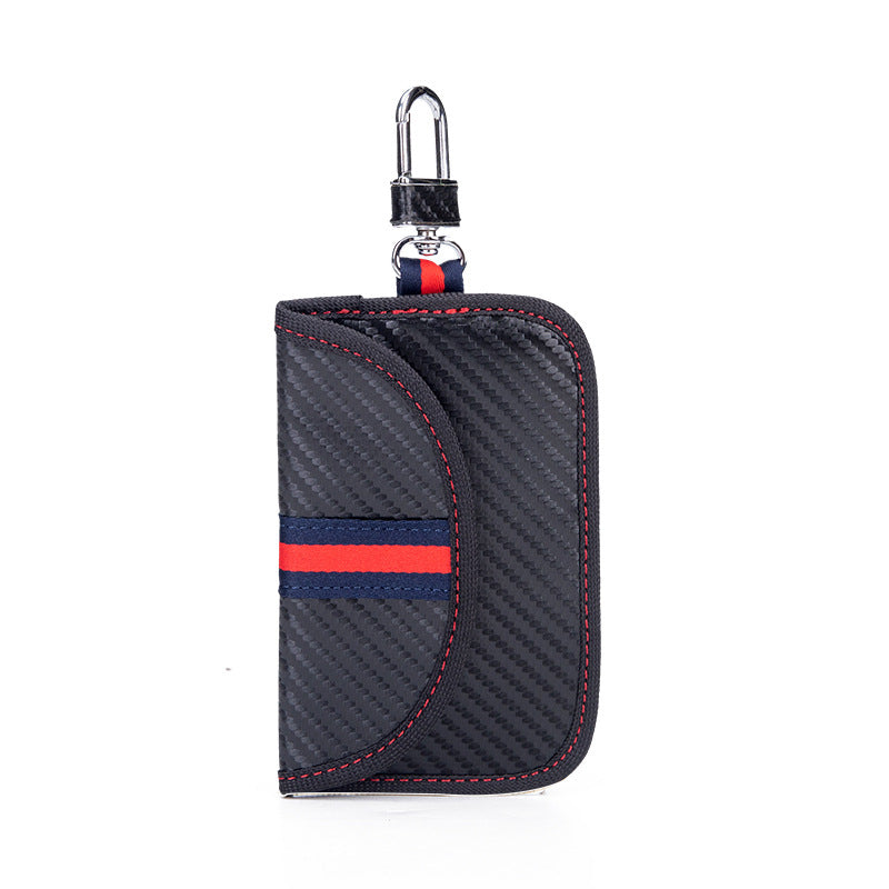 Carbon Fiber Car Shielding Swiping Remote Control Radio Key Bags