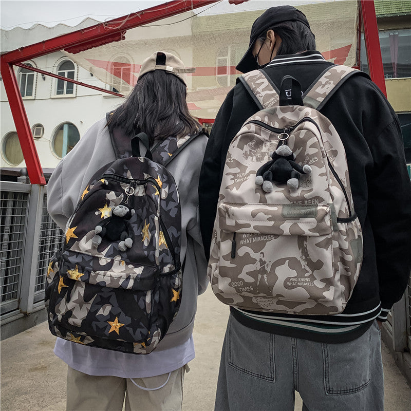 Female Iti Printing Korean Style Fashion Backpacks