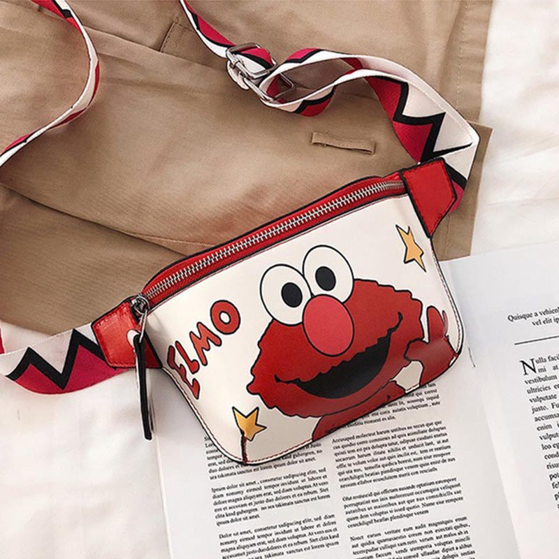 Sacs de taille pour femmes, pochettes de mode Punk Sesame Street de dessin animé