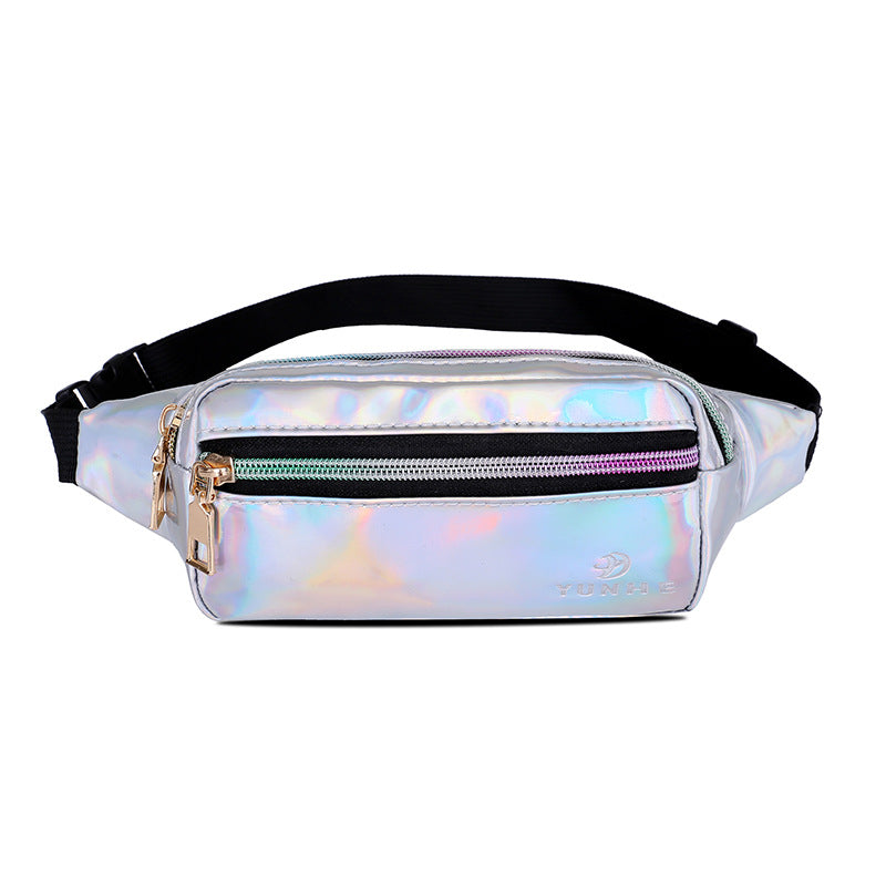 Women's Laser Patent Leather Glossy Color Waist Packs