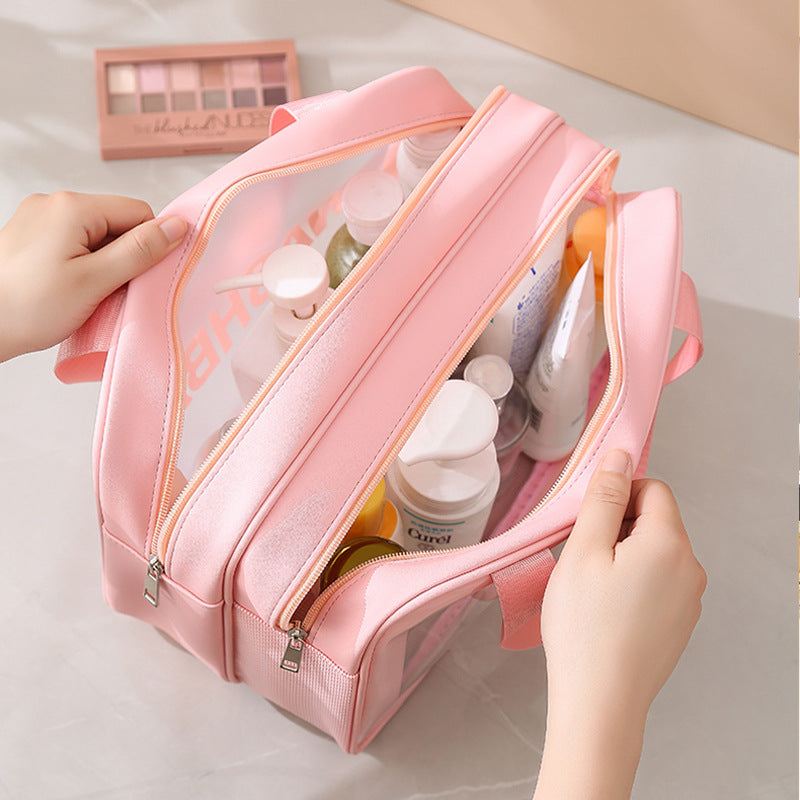 Dry Wet Separation Organizing Buggy Waterproof Portable Cosmetic Bags