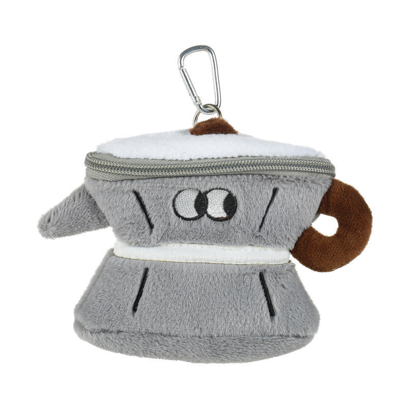 Série de tasses de théière, porte-monnaie de rangement créatif en peluche avec Expression drôle