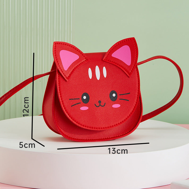 Children's Cat Cartoon Cute Little Fashion Accessory Children's Shoulder Bags