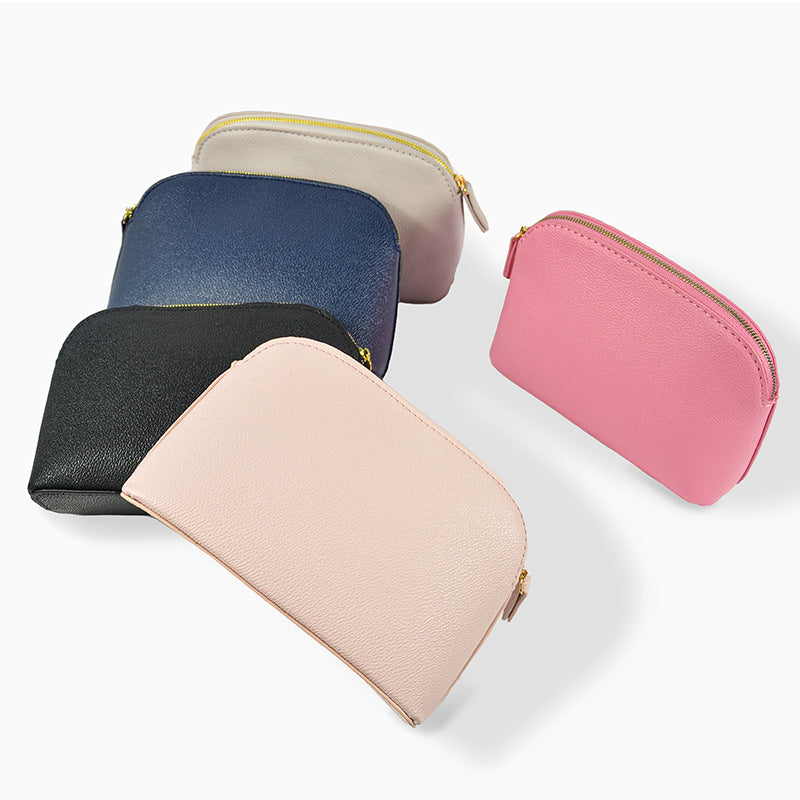 Solid Color Style Cute Good-looking Atmospheric Shell Waterproof Cosmetic Bags