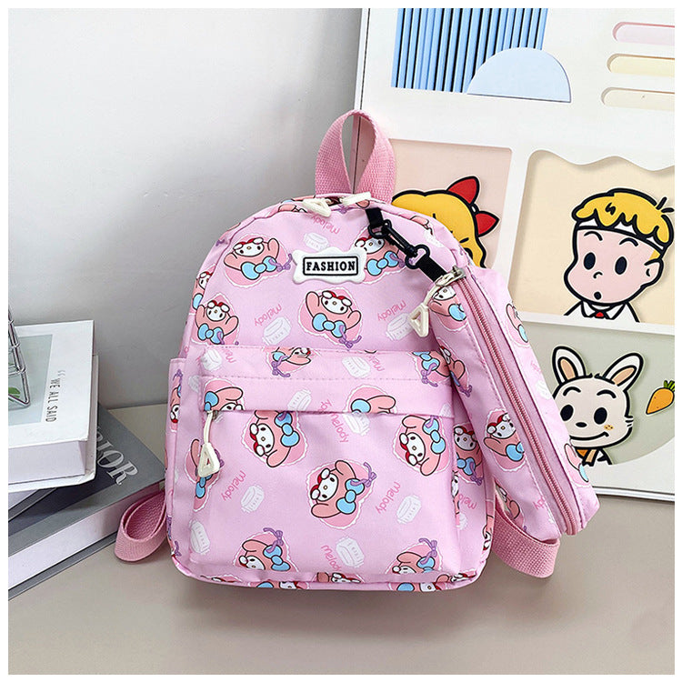 Children's Cartoon Clow Boys Two-piece Suit Children's Backpacks