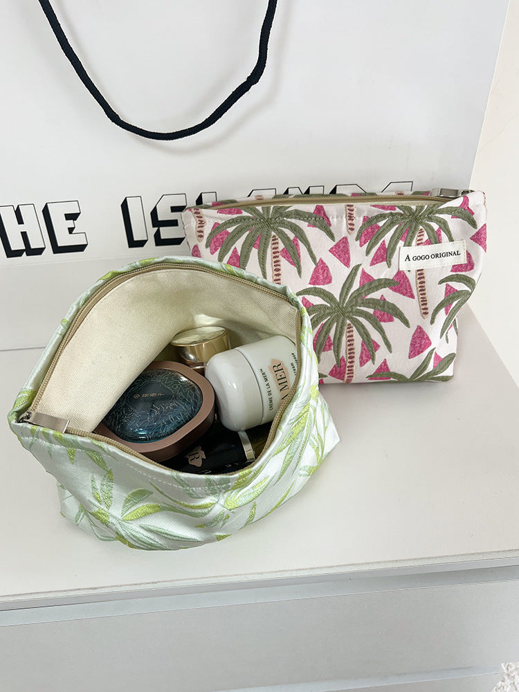 Coconut Tree Beach Buggy Portable Toiletry Cosmetic Bags