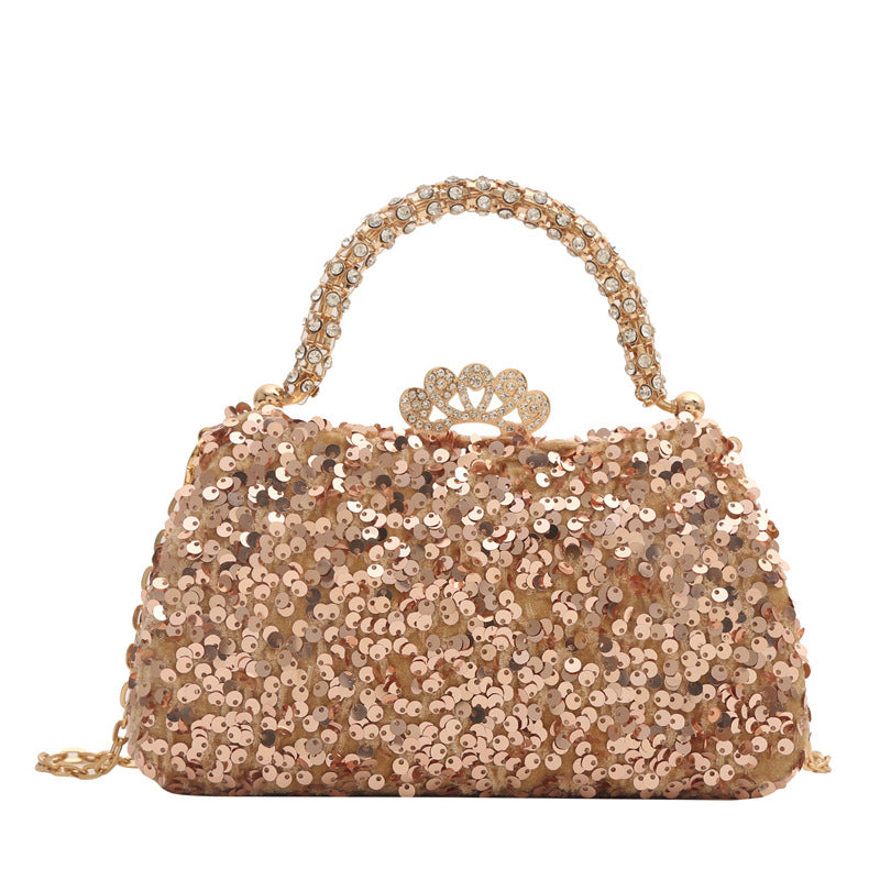 Sacs à bandoulière à paillettes à la mode pour robe de banquet et dîner