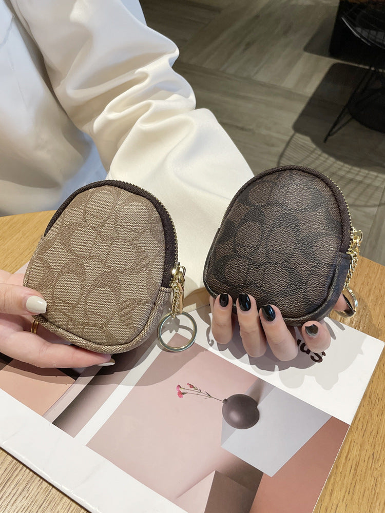 Women's Printed Mini Small Fashion Zipper Short Coin Purses