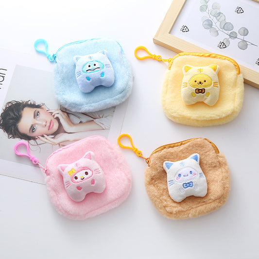 Monster Plush Square Aunt Towel Storage Purses