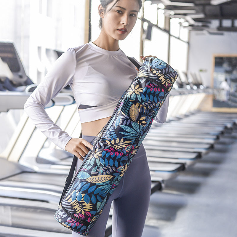 Canvas Mat Fitness Flower Fabric Suitable Sports Backpacks