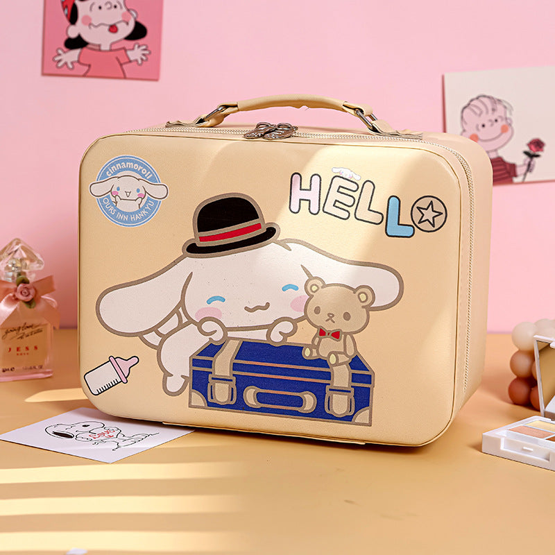 Women's Portable Cute Large Capacity Suitcase High-grade Cosmetic Bags