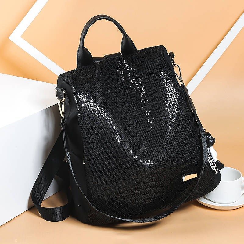 Women's Sequin Korean Oxford Cloth Large Capacity Backpacks