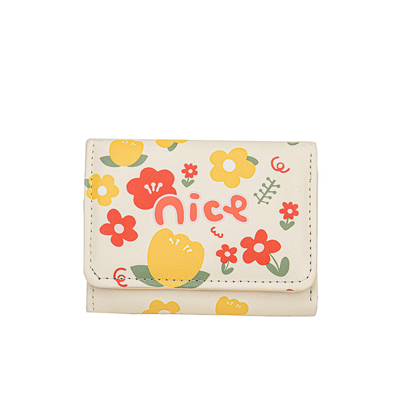 Short Female Design Thin Cute Change Ladies Wallets