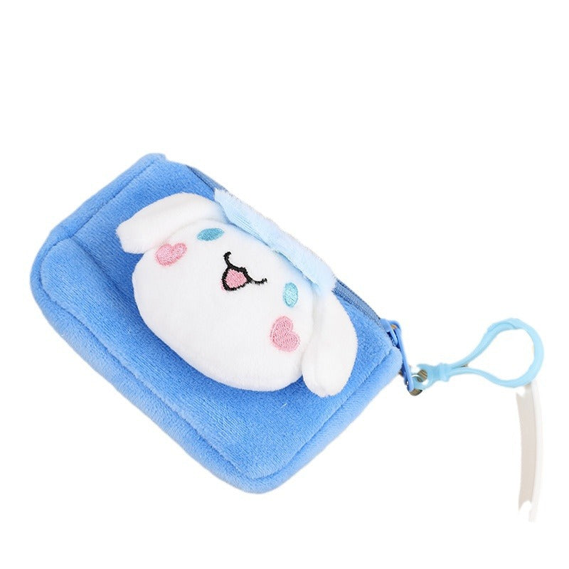 Cartoon Small Animal Soft Plush Earphone Sleeves Coin Purses