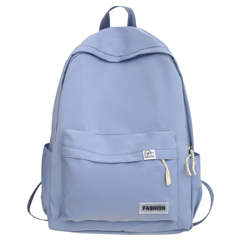 Women's & Men's Color Junior High College Simple Large Backpacks