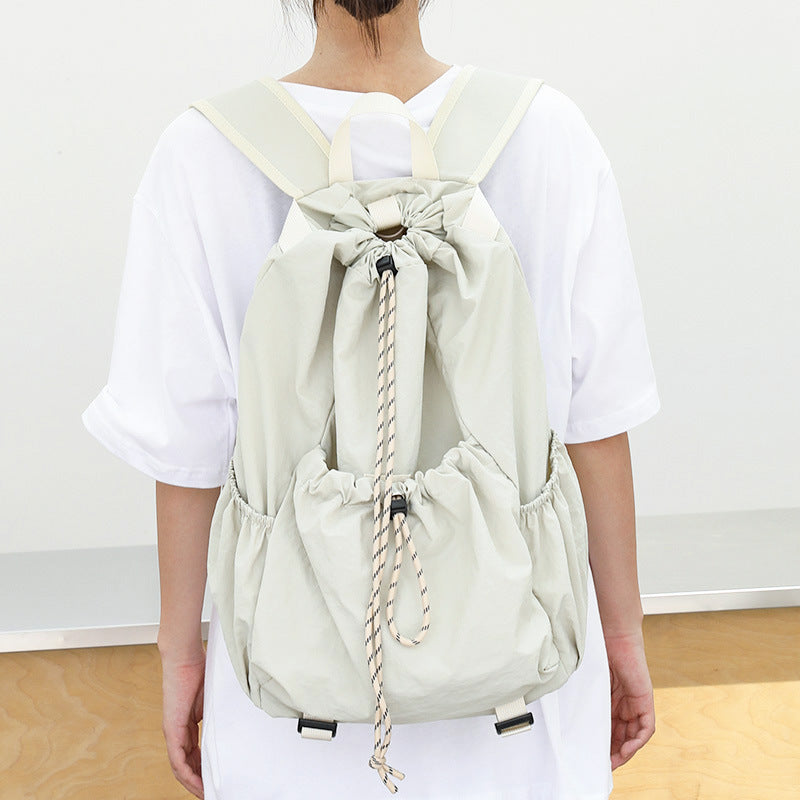 Leisure Artistic Nylon Oxford Cloth Drawstring Backpacks