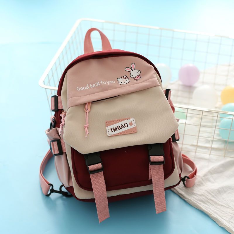 Women's Style Contrast Color Cute Small Summer Backpacks