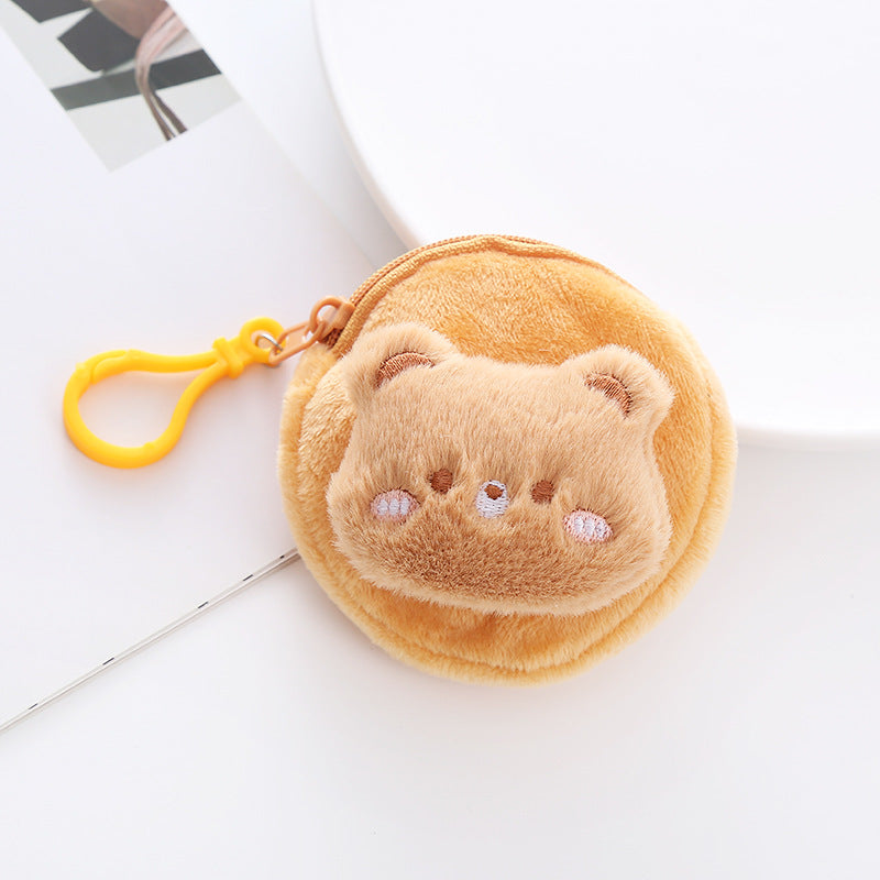 Plush Frog Rabbit Doll Cute Round Coin Purses