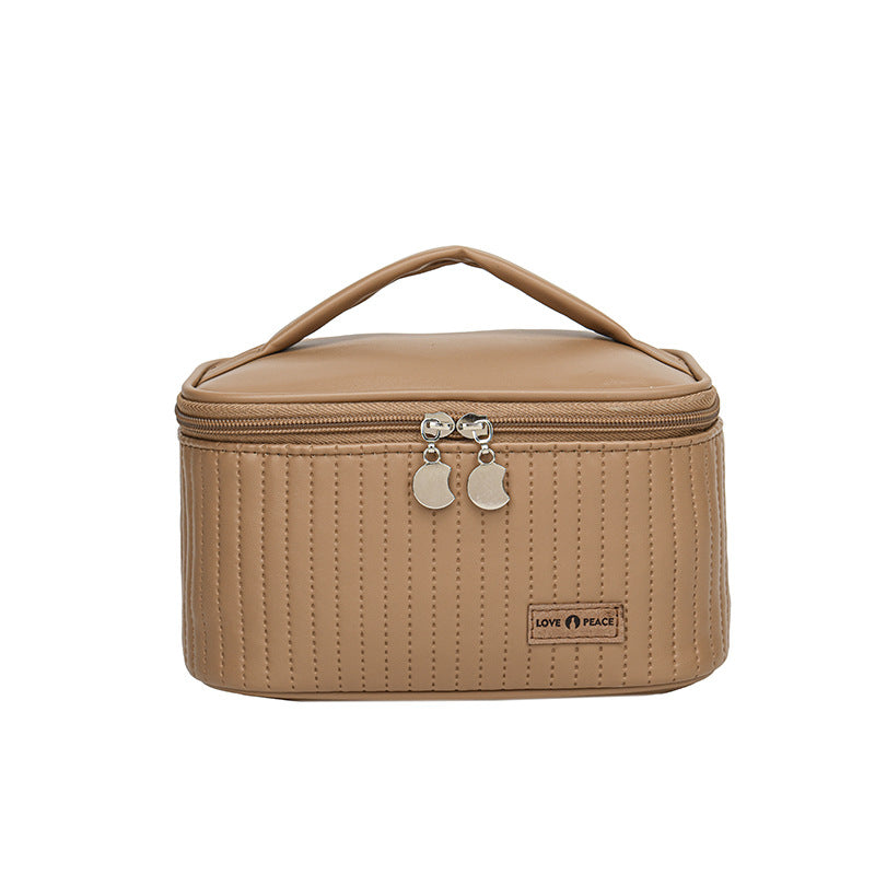 Fashion Open Lid With Storage Toiletries Cosmetic Bags