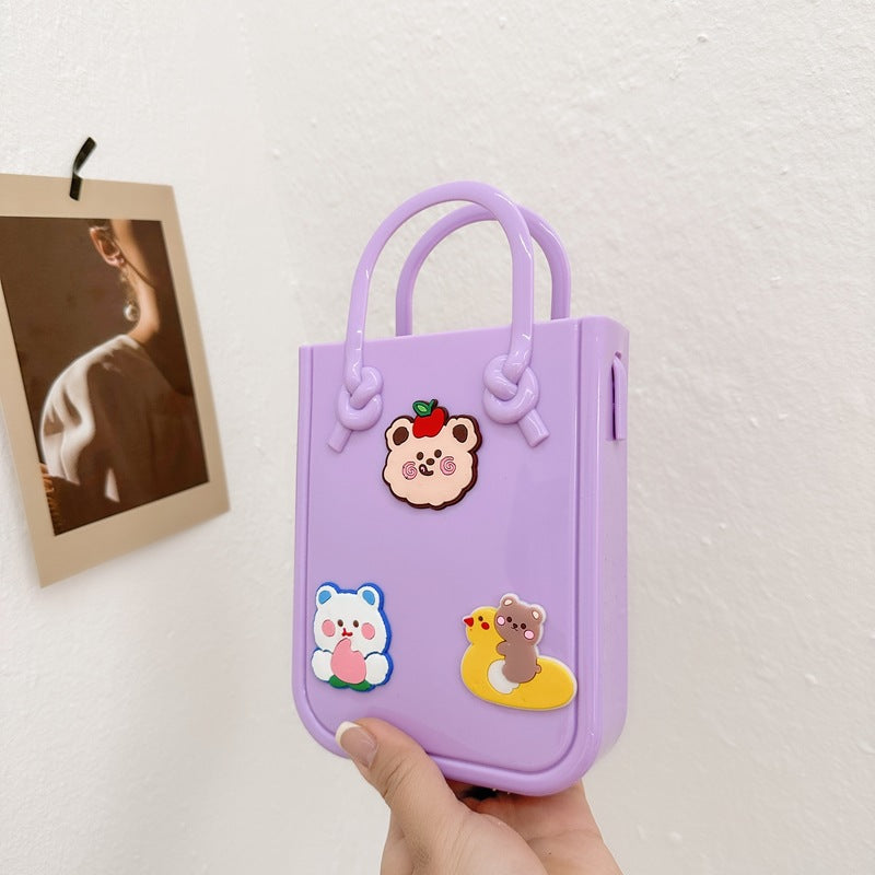 Mini sacs à bandoulière en Silicone pour enfants, ours de dessin animé mignon, sortie