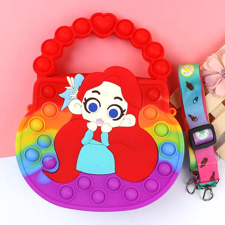 Killer Pioneer Cartoon Color Silicone Portable Double face Porte-Monnaie pour Enfants