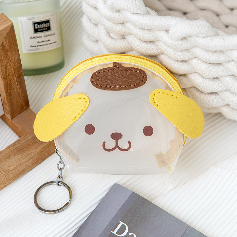 Portable Small Size Big Ear Dog Clow Coin Purses