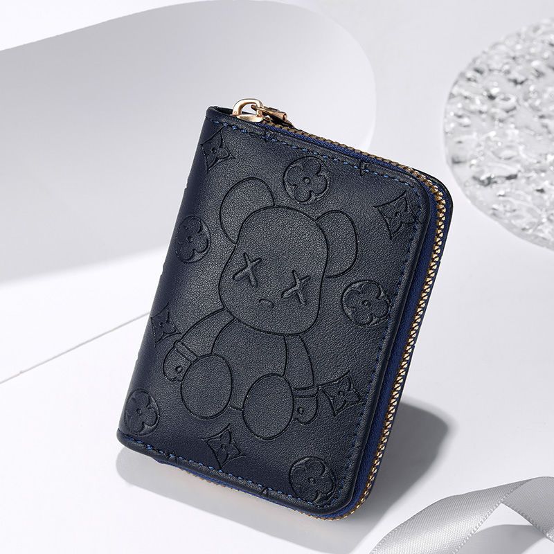 Women's Wind Creative Violent Bear Cute Small Ladies Wallets