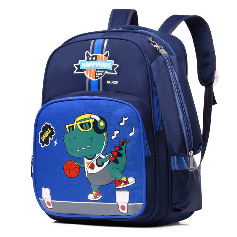 Cartoon Primary Spine Protection Oxford Cloth Elementary School Students' Schoolbags